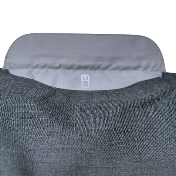 Brenthaven Collins Case iPad / Tablet Holder Blue Fabric Brown Faux Leather Trim - Picture 6 of 10